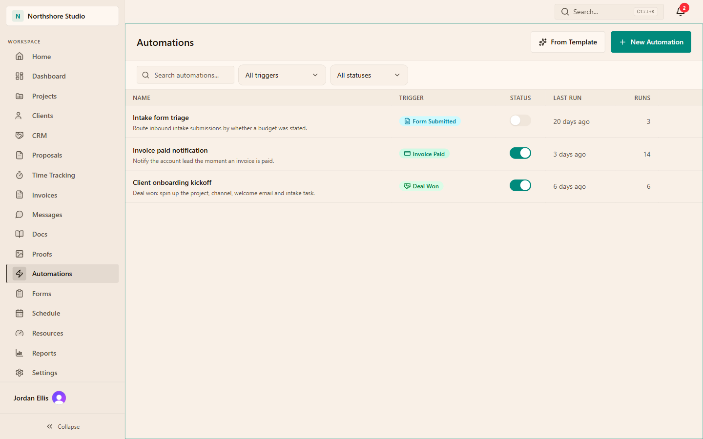 Flowboard sample workspace for build an automation you can verify
